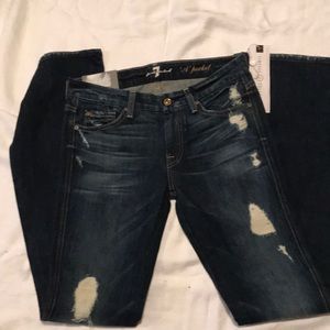 7 For All Mankind flare leg Blue Jeans
